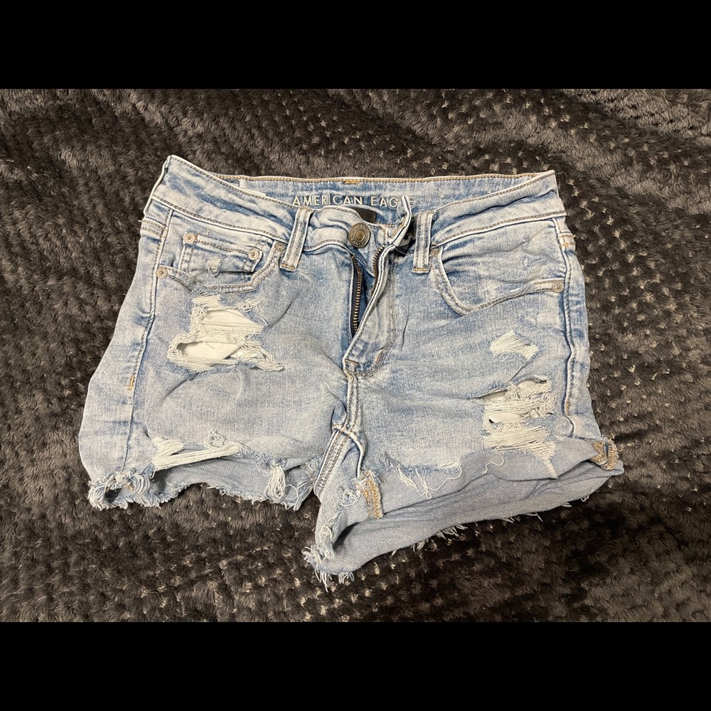 American eagle midi shorts